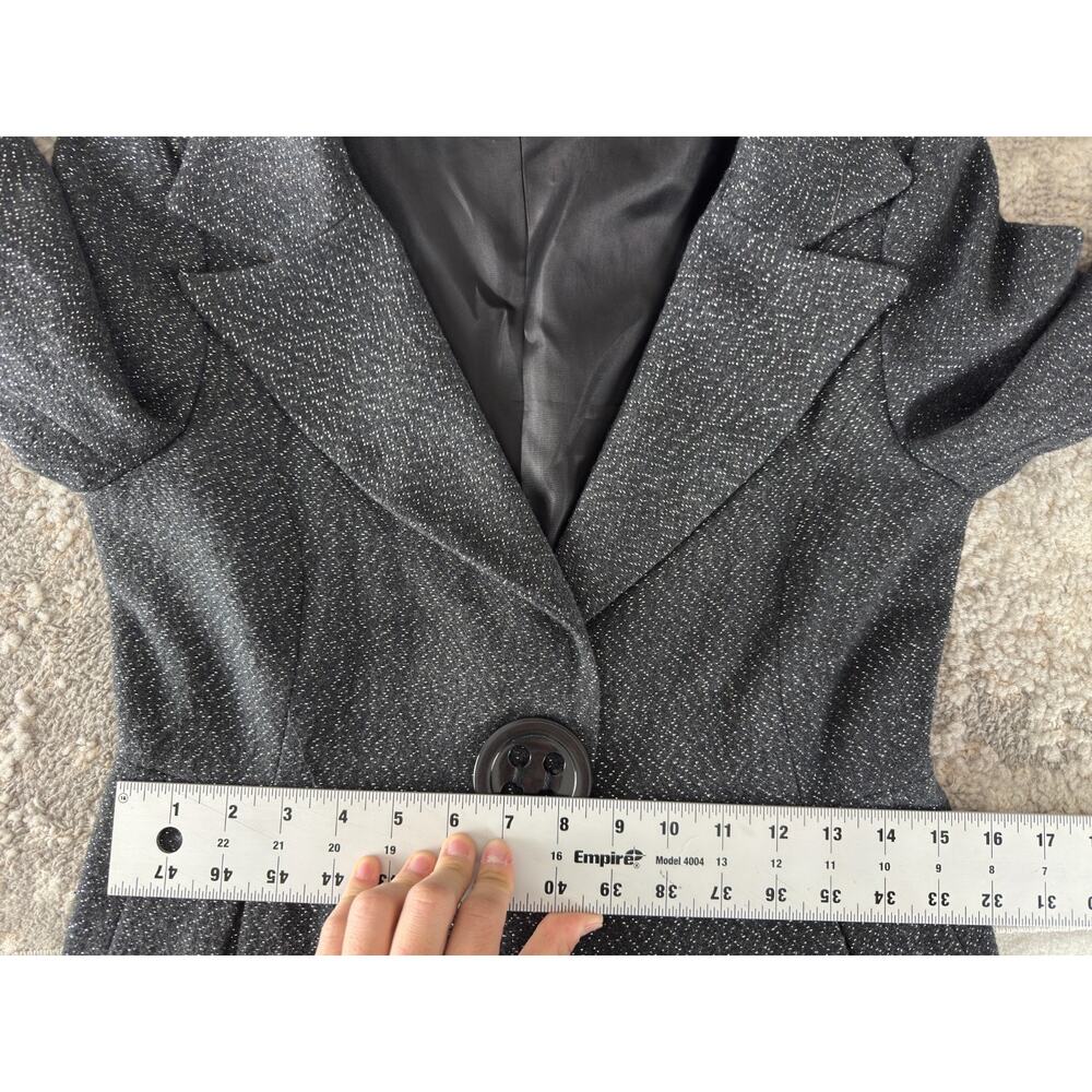 Zara Basic Size M Wool Blend Notched Outdoor Sing… - image 5